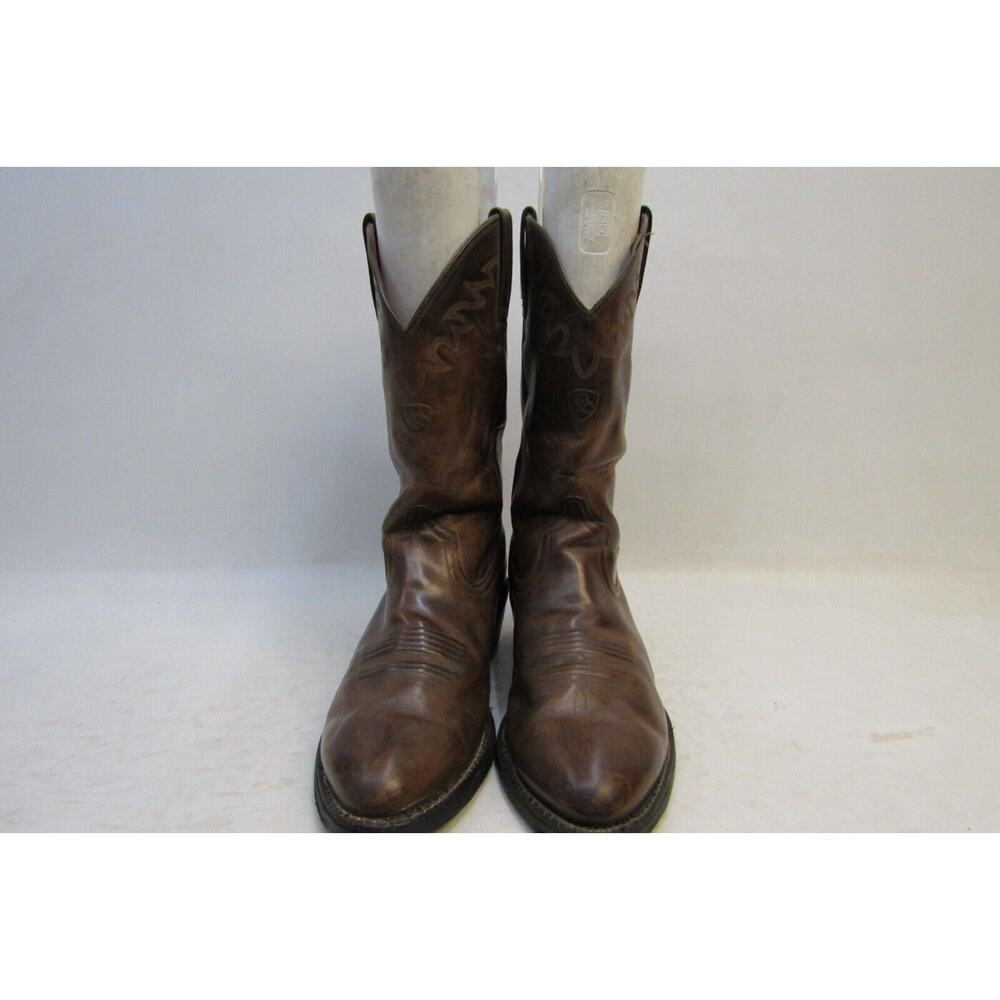 Ariat Mens Size 10.5 D Brown Leather Cowboy Western Boots - Picture 5 of 11